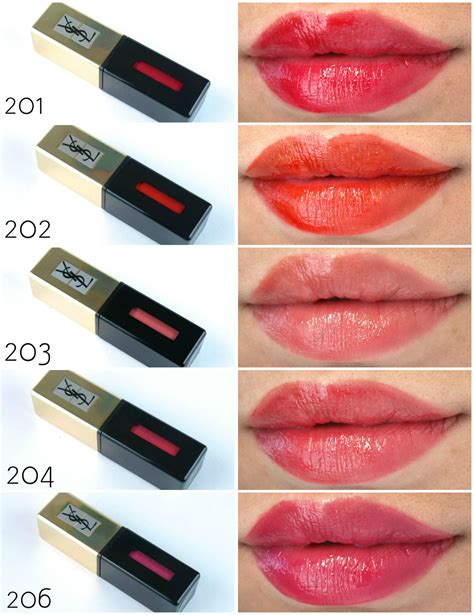 glossy stains ysl swatches|YSL lip stain reviews.